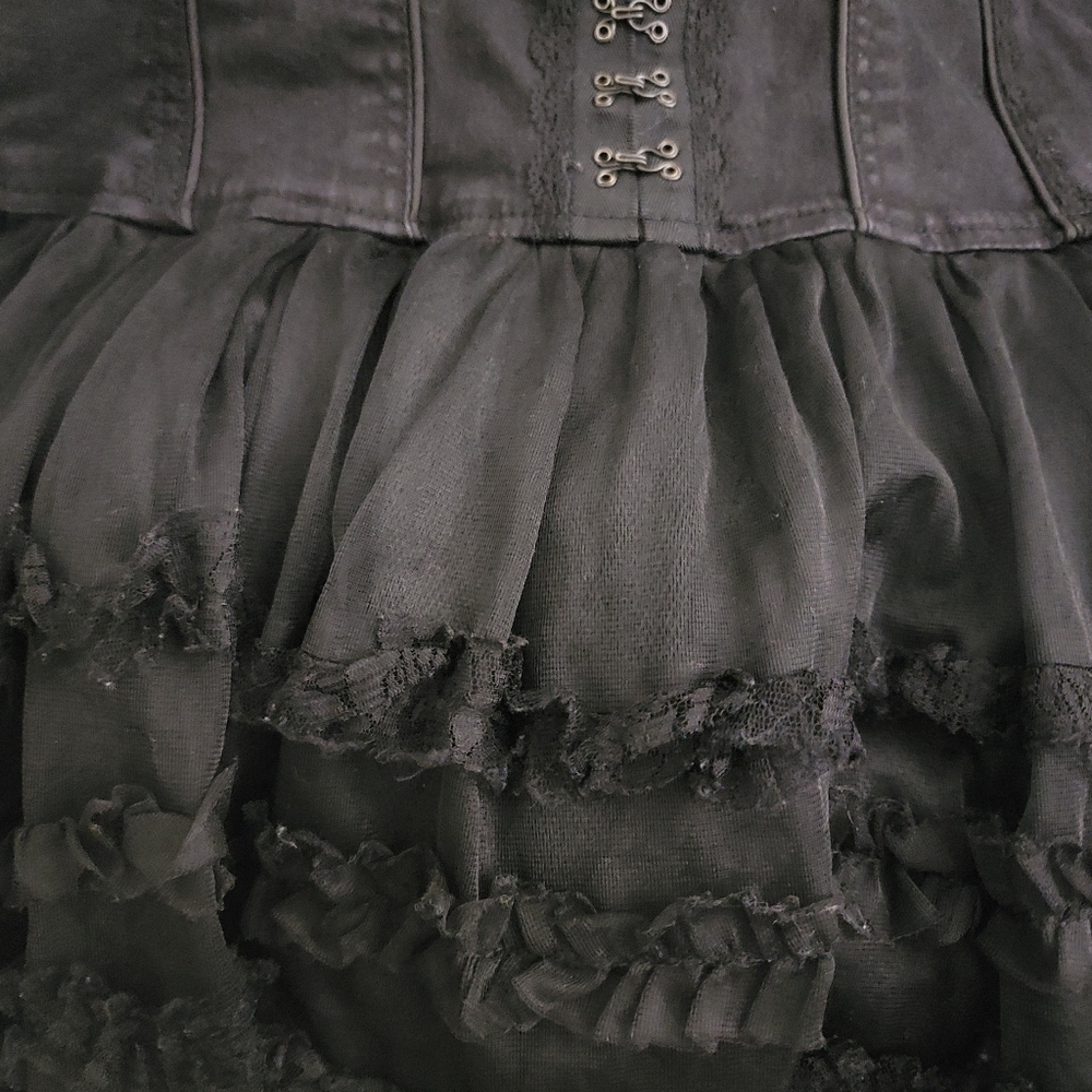 Vintage Tripp NYC Corset Tutu Dress Black Large - Picture 4 of 6